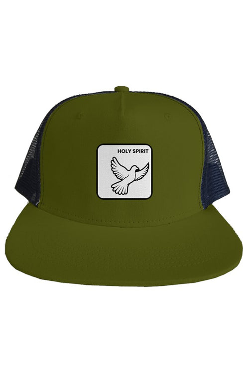 Flat bill skater mesh snapback hat