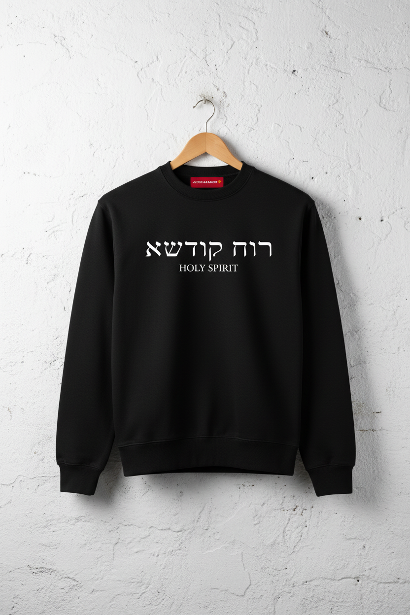 Holy Spirit Sweatshirt hung up